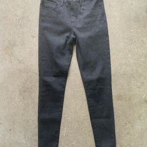 Levi's Premium 720 super skinny black glam sparkle glitter jeans size 27